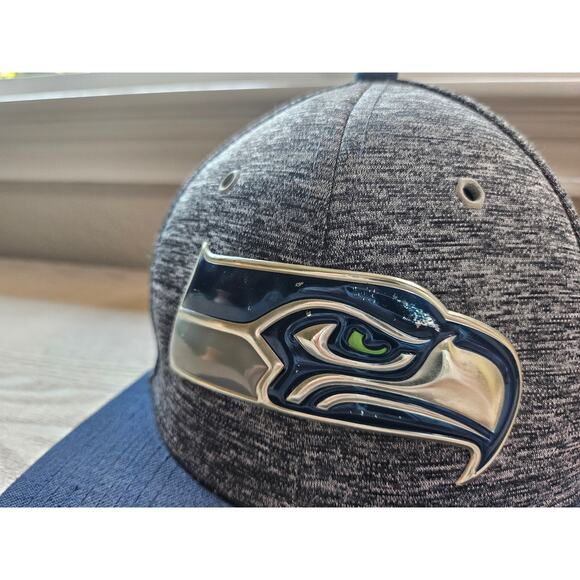 Seattle Seahawks NFL New Era 9Fifty Original Fit Snapback Hat Cap OSFM - Picture 3 of 6